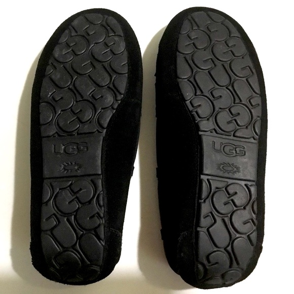 UGG Bella ll black suede moccasin loafers - Picture 7 of 10